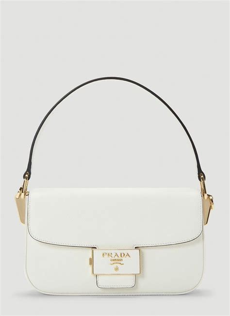 prada white handbags|miuccia Prada shoulder bag.